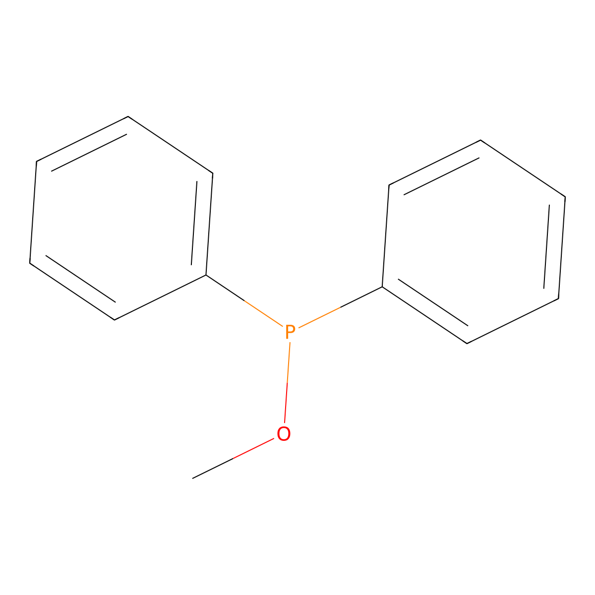 Methoxydiphenylphosphine molecular structure, CAS 4020-99-9