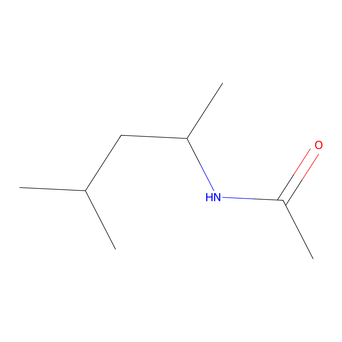 n-(4-Methylpentan-2-yl)acetamide molecular structure, CAS 40200-64-4