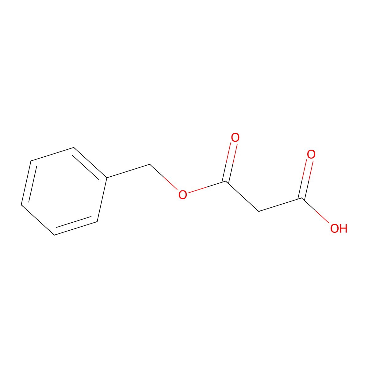 3-(Benzyloxy)-3-oxopropanoic acid molecular structure, CAS 40204-26-0