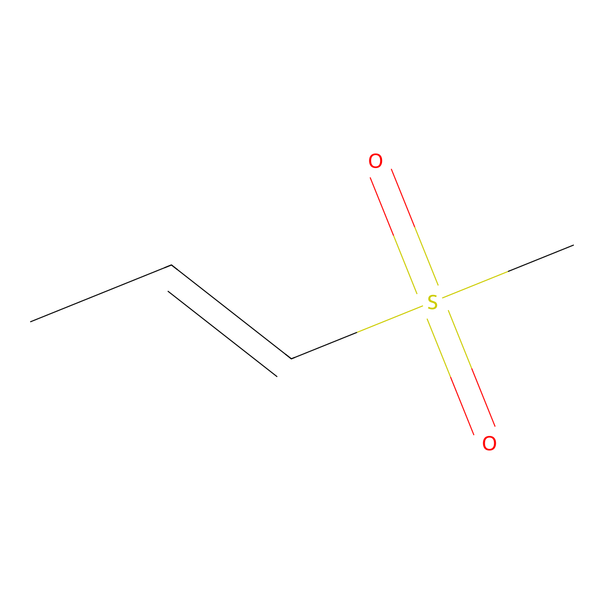 (1E)-1-methanesulfonylprop-1-ene molecular structure, CAS 40205-24-1