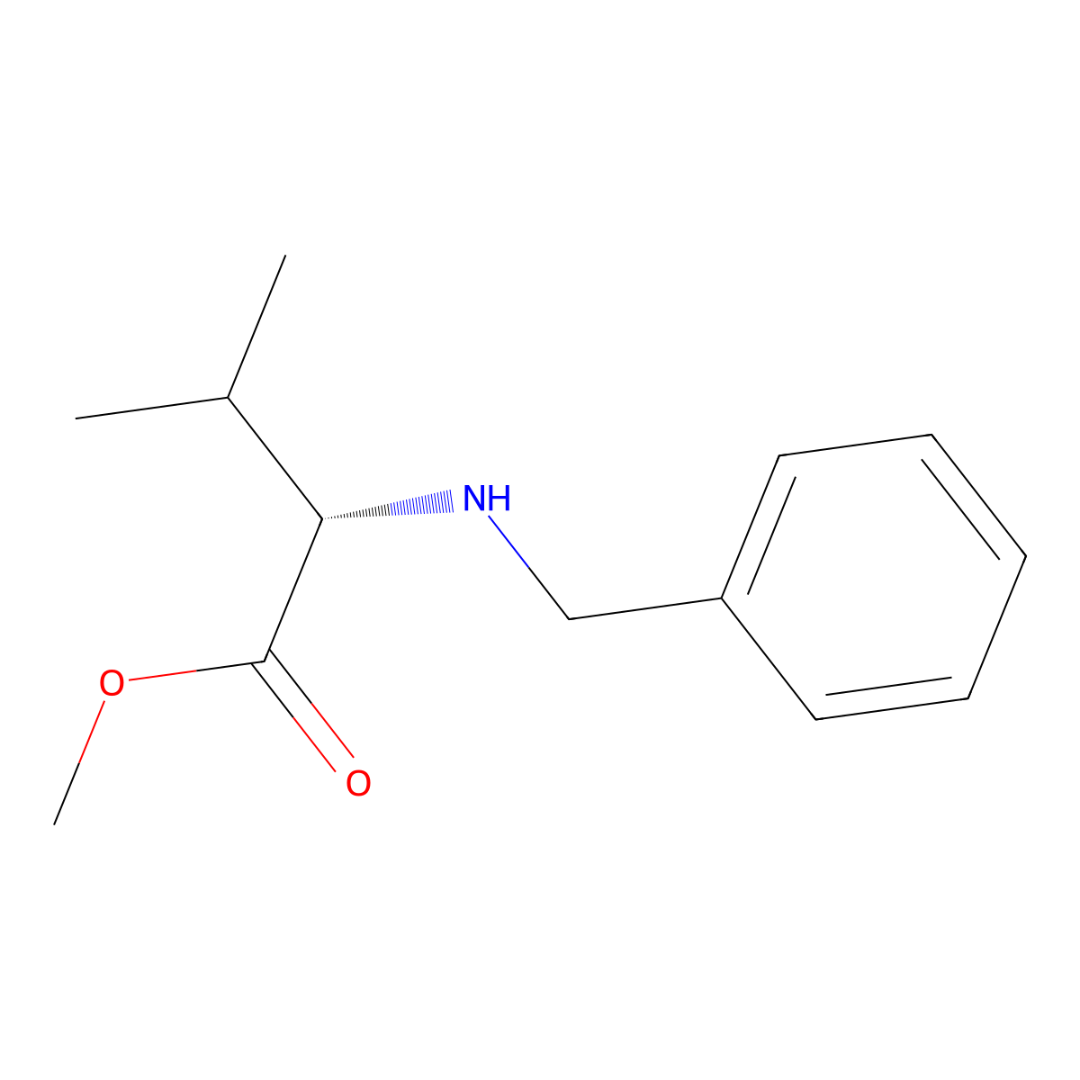Methyl benzyl-L-valinate molecular structure, CAS 40216-62-4