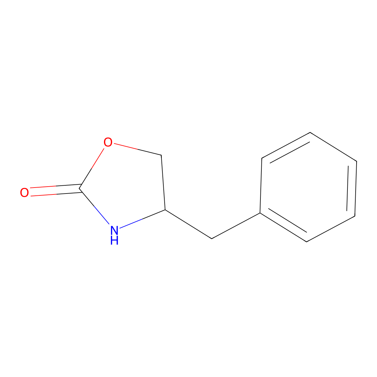 4-Benzyl-1,3-oxazolidin-2-one molecular structure, CAS 40217-17-2