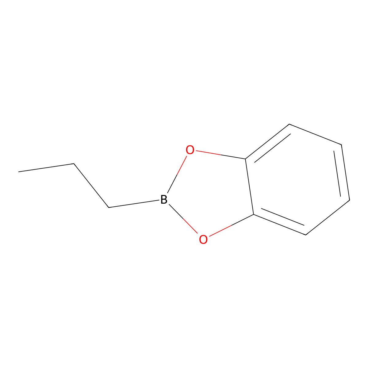 1-Propylboronic acid catechol ester molecular structure, CAS 40218-49-3