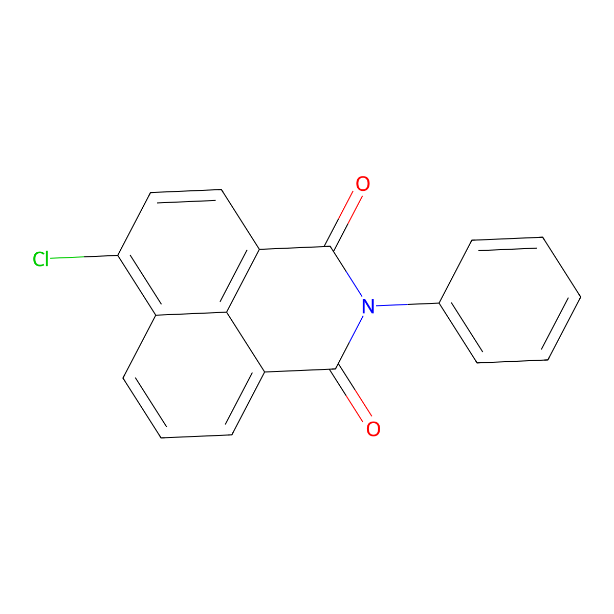 6-chloro-2-phenyl-1H-benzo[de]isoquinoline-1,3(2H)-dione molecular structure, CAS 4022-33-7