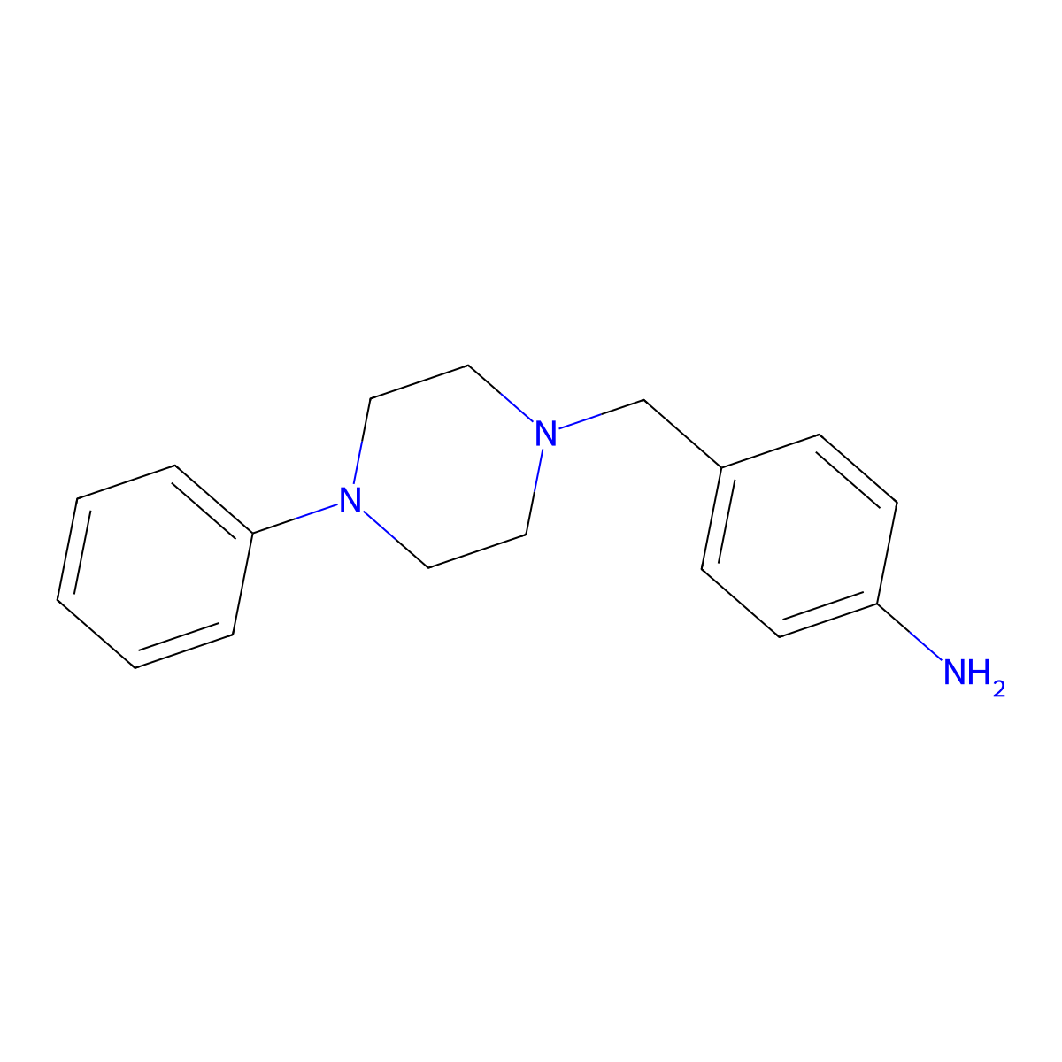 4-[(4-Phenylpiperazin-1-YL)methyl]aniline molecular structure, CAS 40224-23-5