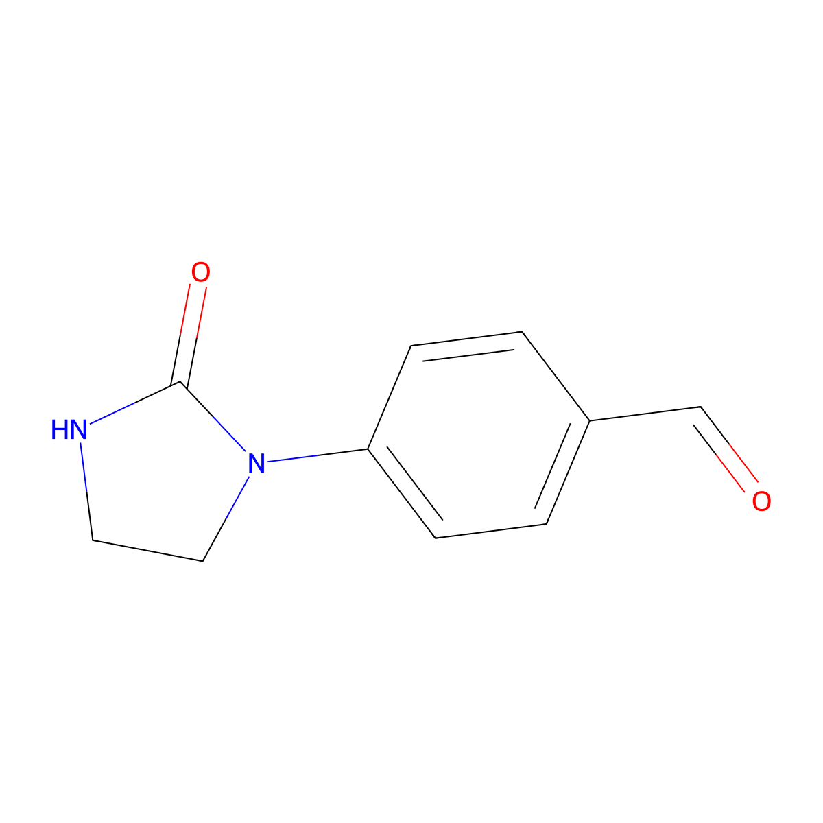 4-(2-Oxoimidazolidin-1-yl)benzaldehyde molecular structure, CAS 40224-25-7