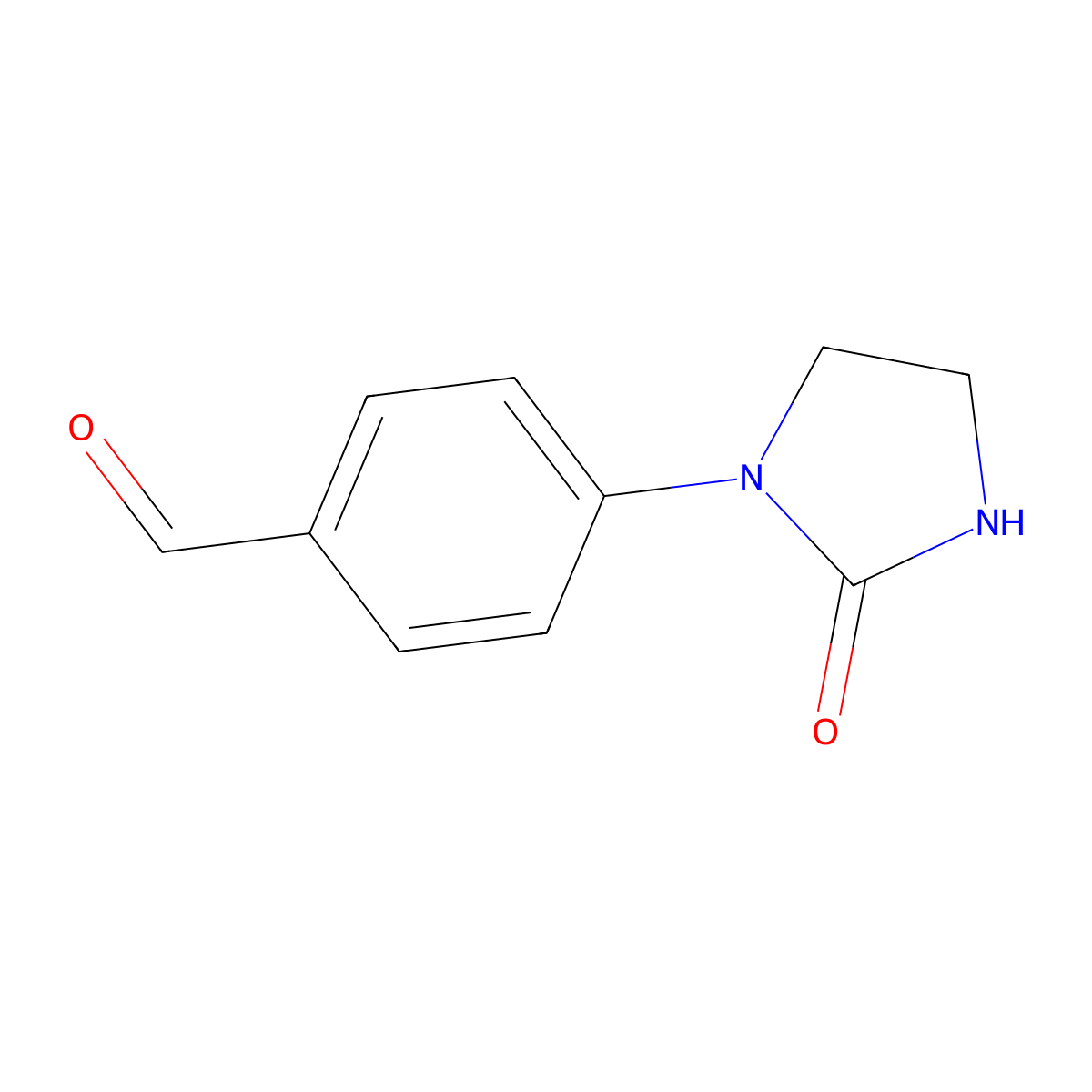 4-(2-Oxoimidazolidin-1-yl)benzaldehyde molecular structure, CAS 40224-25-7
