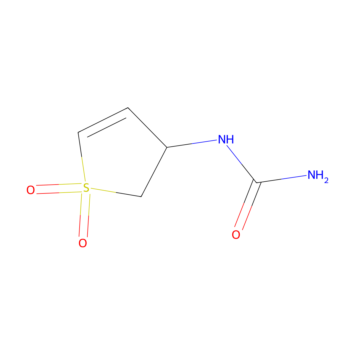 1-(1,1-Dioxido-2,3-dihydrothiophen-3-yl)urea molecular structure, CAS 40226-94-6
