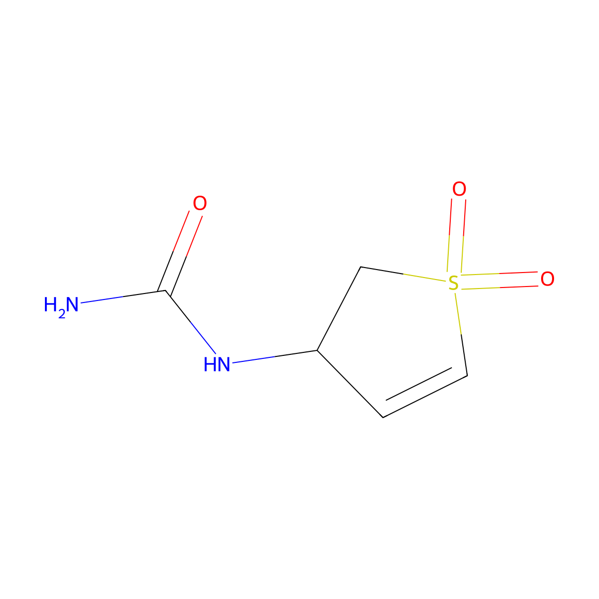 1-(1,1-Dioxido-2,3-dihydrothiophen-3-yl)urea molecular structure, CAS 40226-94-6