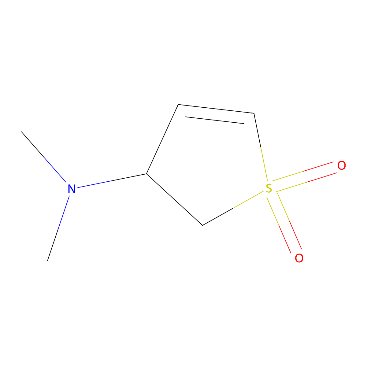 N,N-dimethyl-1,1-dioxo-2,3-dihydrothiophen-3-amine molecular structure, CAS 40227-12-1