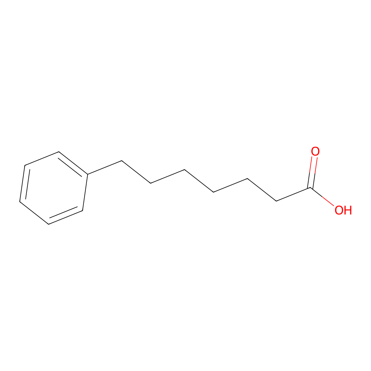 7-Phenyl heptanoic acid molecular structure, CAS 40228-90-8