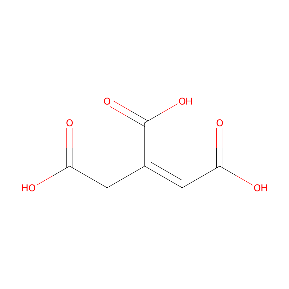 trans-Aconitic acid molecular structure, CAS 4023-65-8