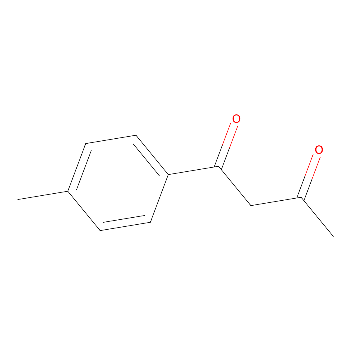 1-(4-Methylphenyl)butane-1,3-dione molecular structure, CAS 4023-79-4