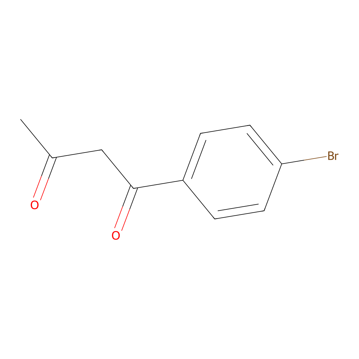 1-(4-Bromophenyl)butane-1,3-dione molecular structure, CAS 4023-81-8