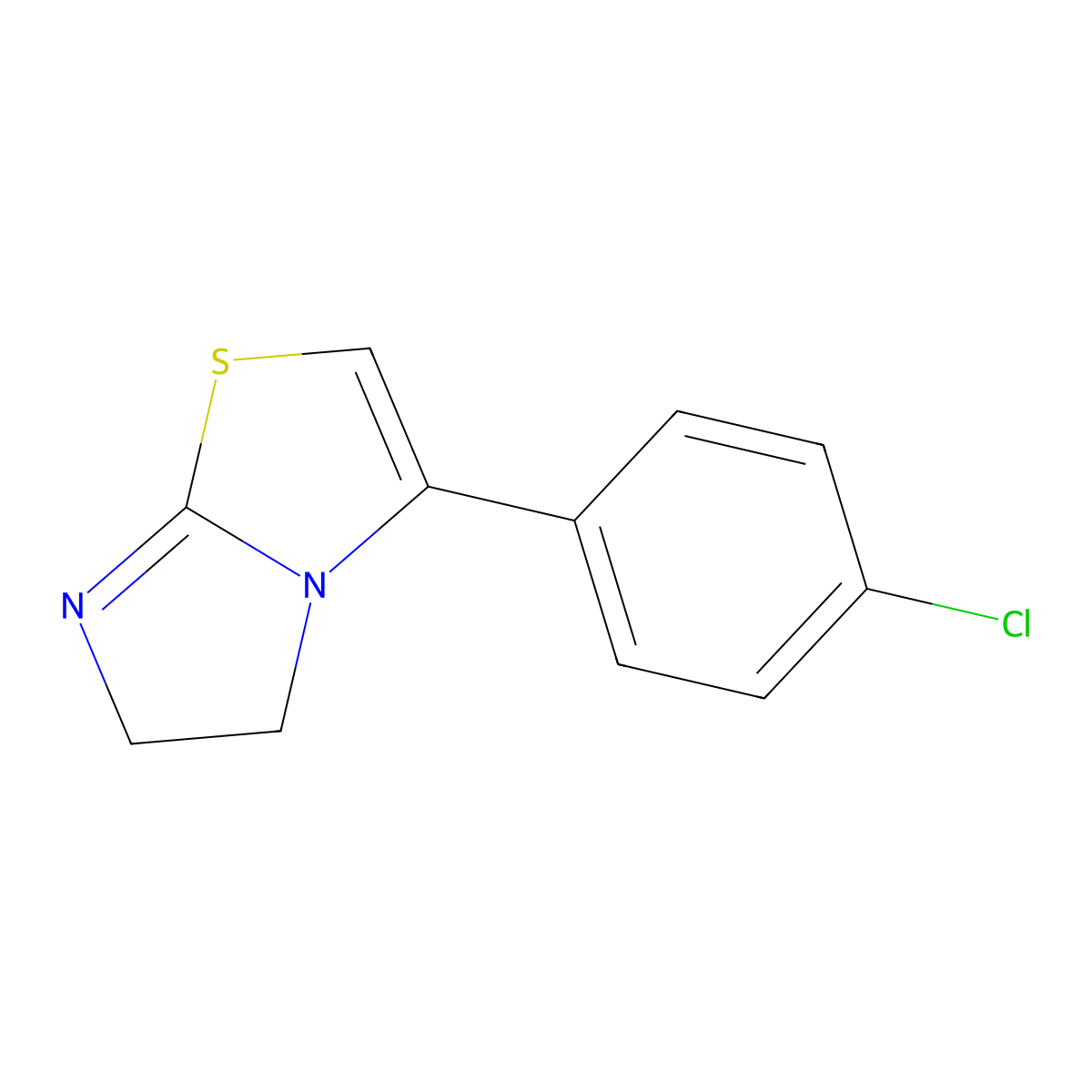 3-(4-Chloro-phenyl)-5,6-dihydro-imidazo[2,1-b]thiazole molecular structure, CAS 40230-00-0