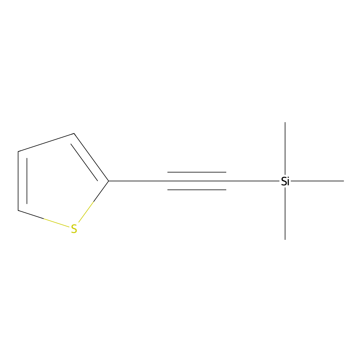 2-(Trimethylsilylethynyl)thiophene molecular structure, CAS 40231-03-6