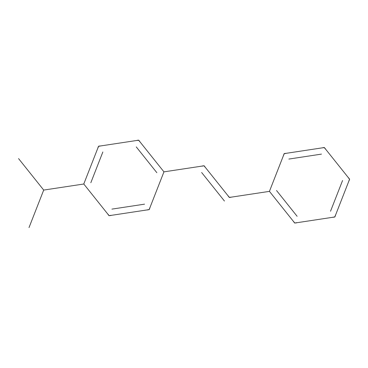 1-Isopropyl-4-(2-phenylvinyl)benzene molecular structure, CAS 40231-48-9