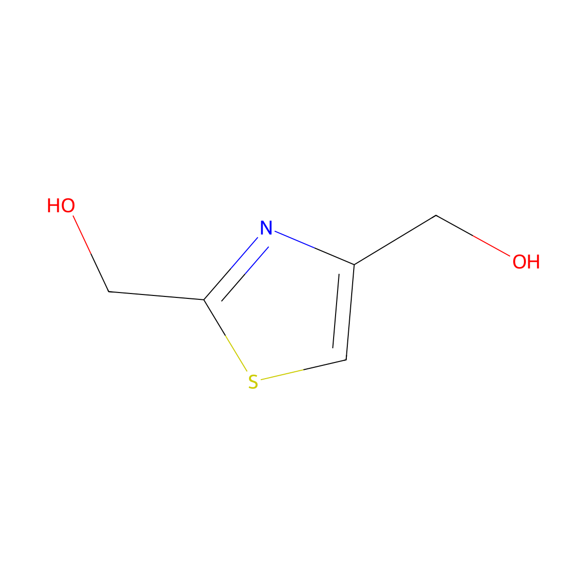 [4-(Hydroxymethyl)-1,3-thiazol-2-yl]methanol molecular structure, CAS 40235-57-2