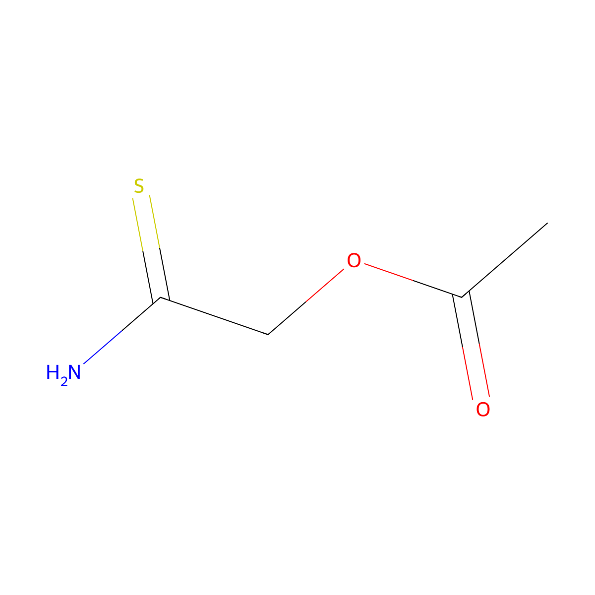 Carbamothioylmethyl acetate molecular structure, CAS 40235-62-9