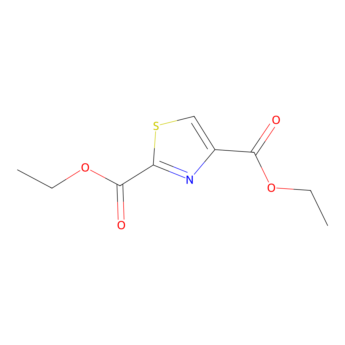 2,4-Diethyl 2,4-thiazoledicarboxylate molecular structure, CAS 40235-67-4
