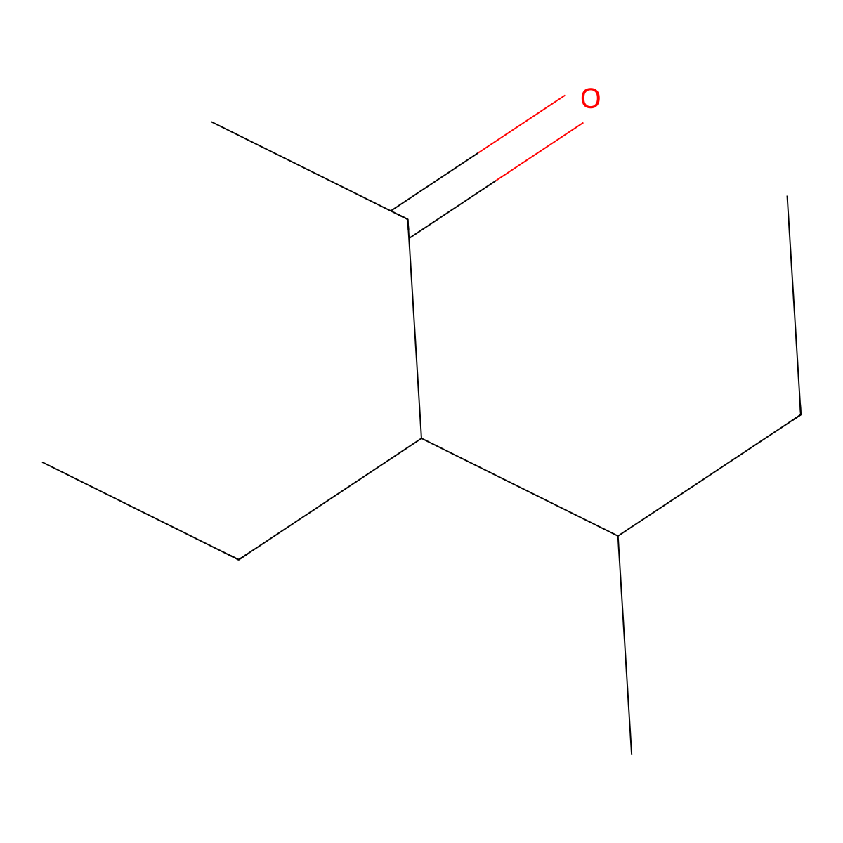 3-Ethyl-4-methylhexan-2-one molecular structure, CAS 40238-28-6