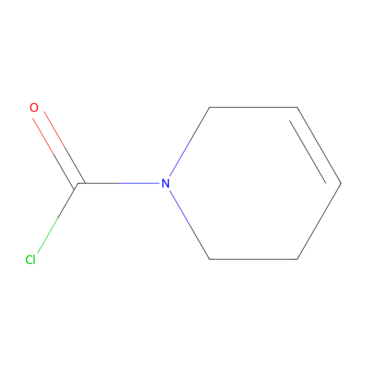 1,2,3,6-Tetrahydropyridine-1-carbonyl chloride molecular structure, CAS 40240-41-3