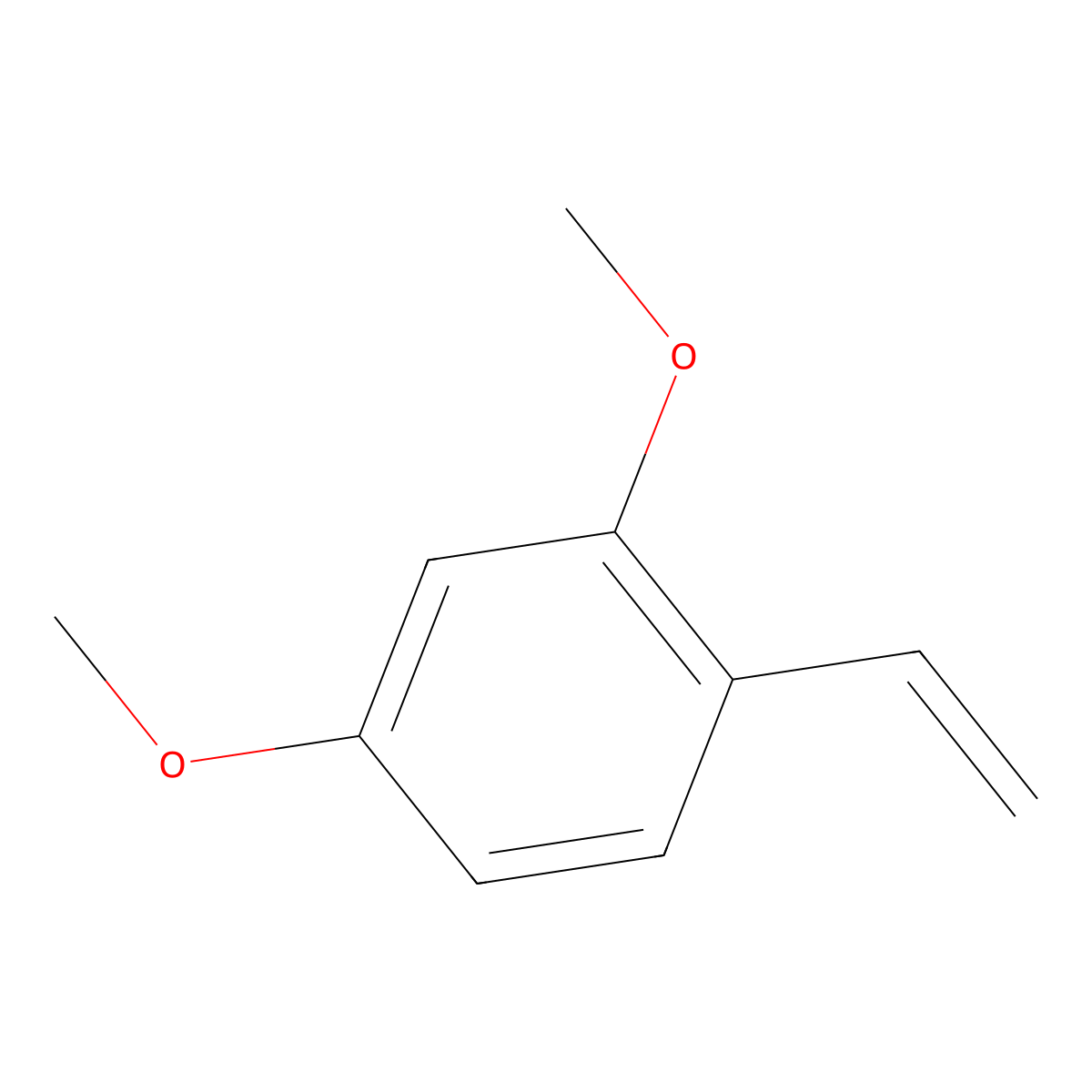 1-Ethenyl-2,4-dimethoxybenzene molecular structure, CAS 40243-84-3