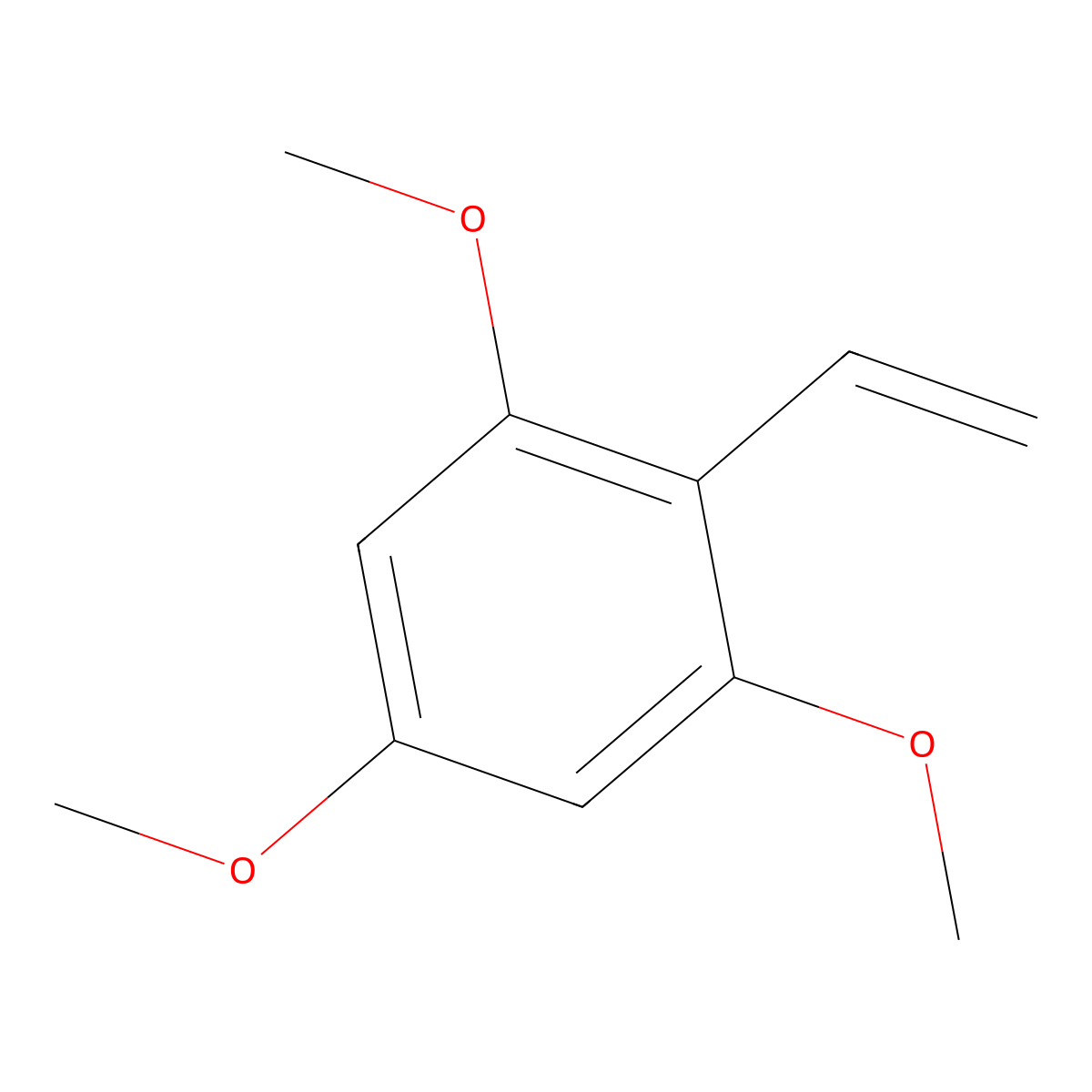 2,4,6-Trimethoxystyrene molecular structure, CAS 40243-91-2