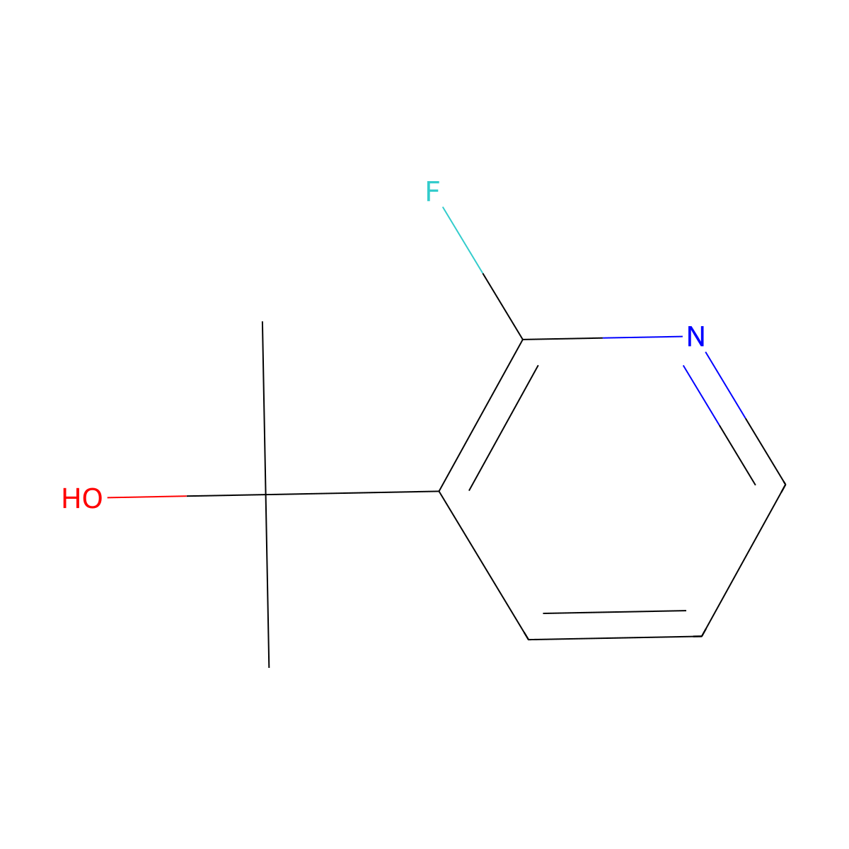2-(2-Fluoropyridin-3-YL)propan-2-OL molecular structure, CAS 40247-48-1