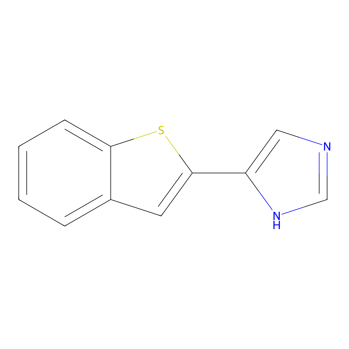 4-(1-benzothiophen-2-yl)-1H-imidazole molecular structure, CAS 402474-26-4