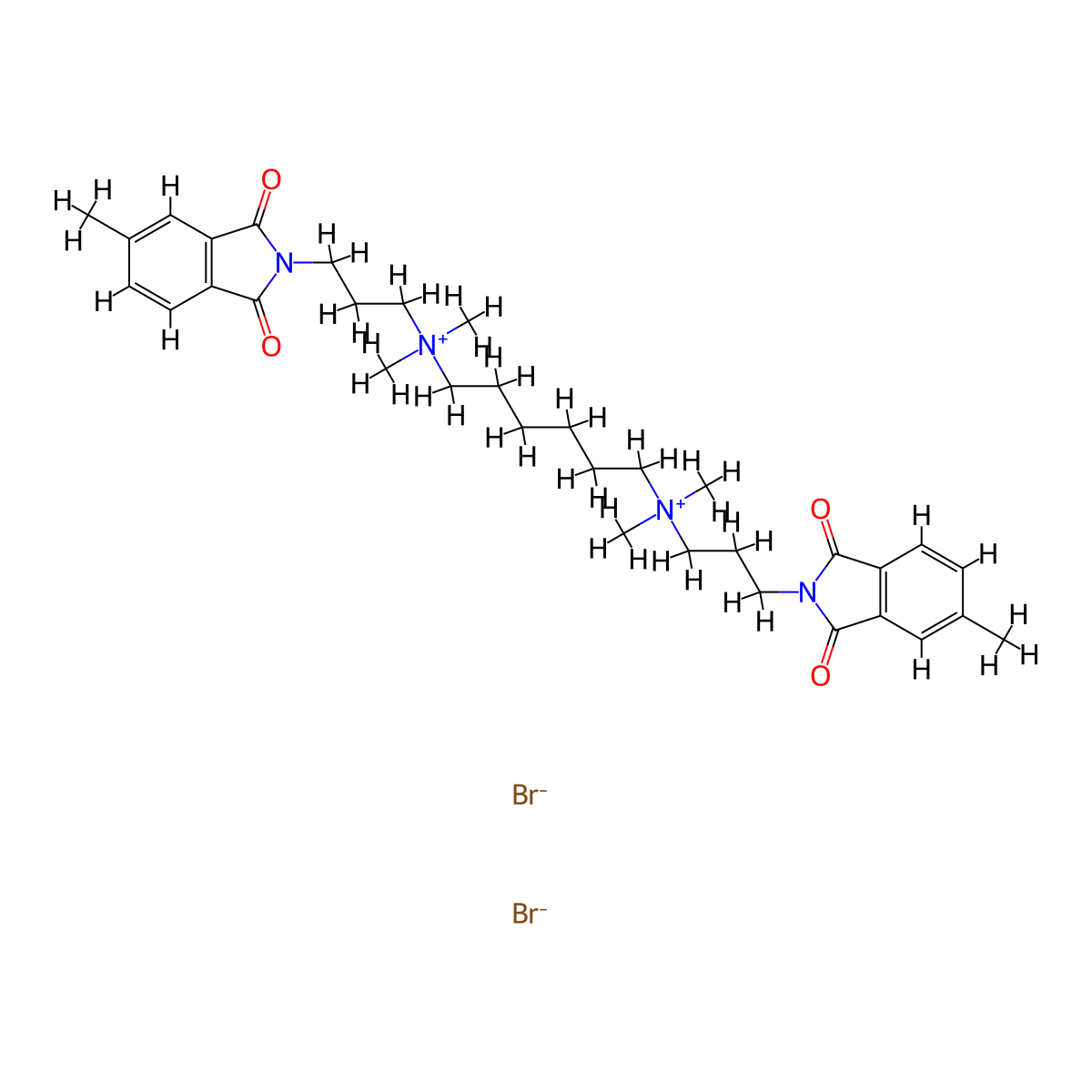 Dimethyl-W84 (dibromide) molecular structure, CAS 402475-33-6
