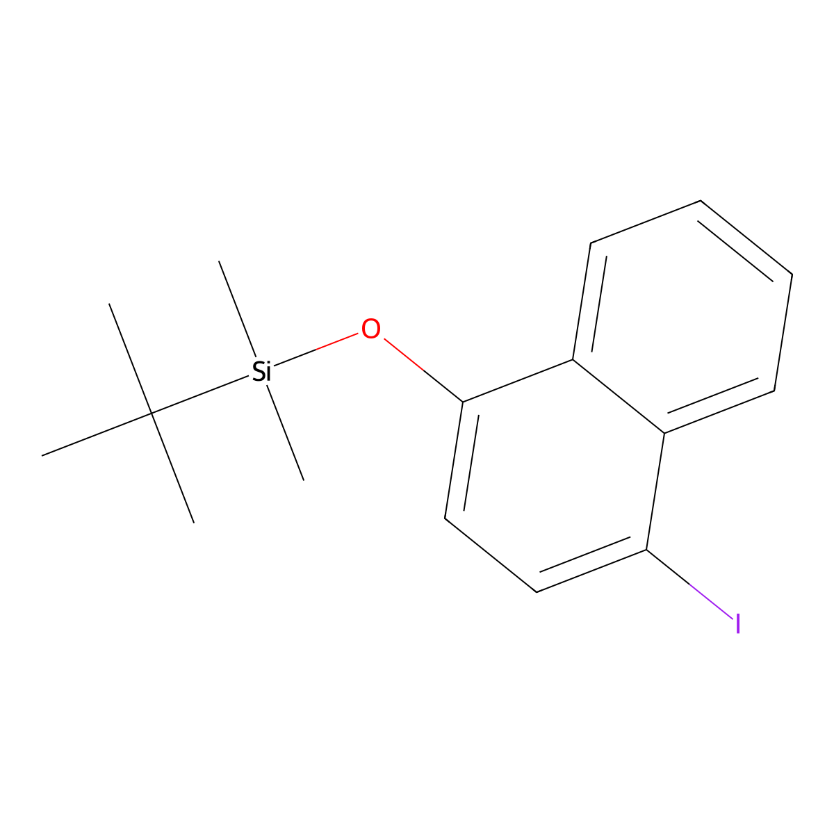 tert-Butyl((4-iodonaphthalen-1-yl)oxy)dimethylsilane molecular structure, CAS 402476-01-1