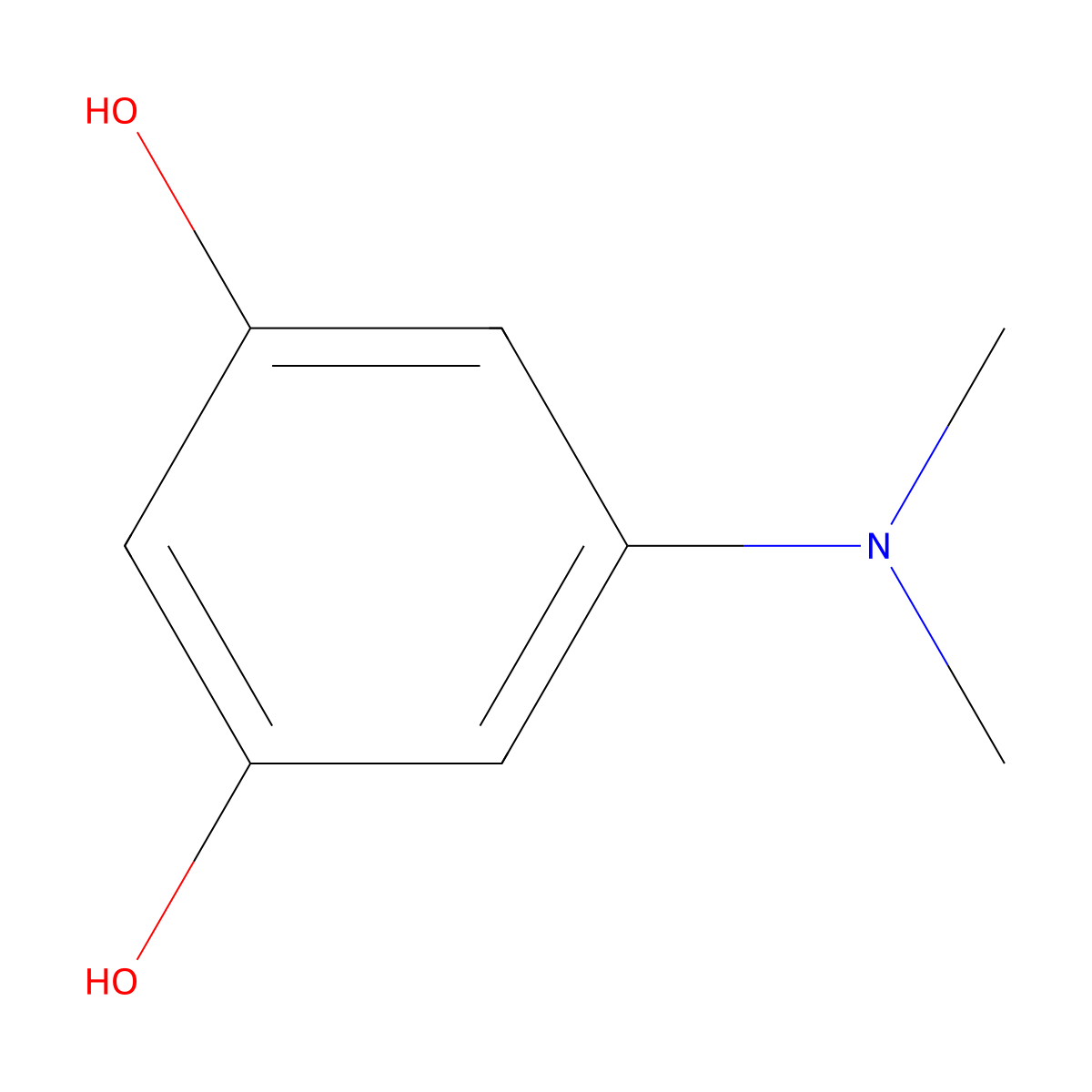 5-(Dimethylamino)benzene-1,3-diol molecular structure, CAS 40248-00-8