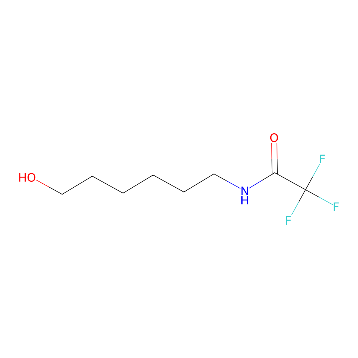 N-(6-Hydroxyhexyl)trifluoroacetamide molecular structure, CAS 40248-34-8