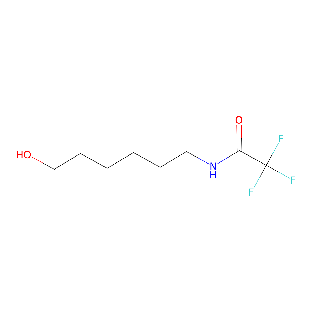 N-(6-Hydroxyhexyl)trifluoroacetamide molecular structure, CAS 40248-34-8