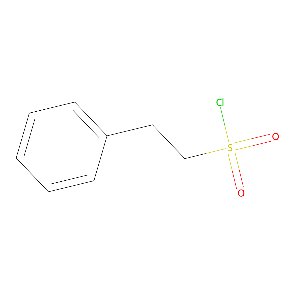 2-Phenylethane-1-sulfonyl chloride molecular structure, CAS 4025-71-2