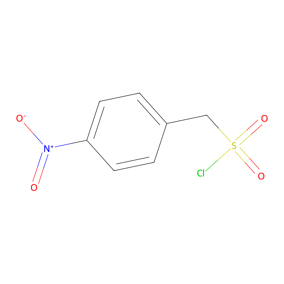 (4-Nitrophenyl)methanesulfonyl chloride molecular structure, CAS 4025-75-6