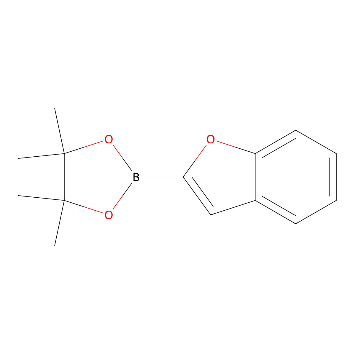 2-(1-Benzofuran-2-yl)-4,4,5,5-tetramethyl-1,3,2-dioxaborolane molecular structure, CAS 402503-13-3