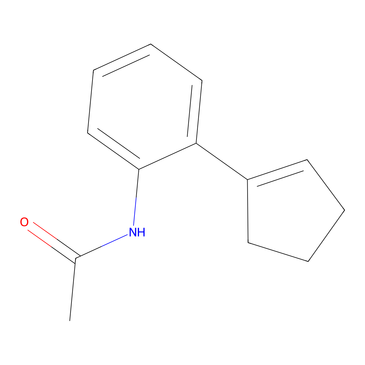 N-[2-(Cyclopent-1-en-1-yl)phenyl]acetamide molecular structure, CAS 402509-25-5