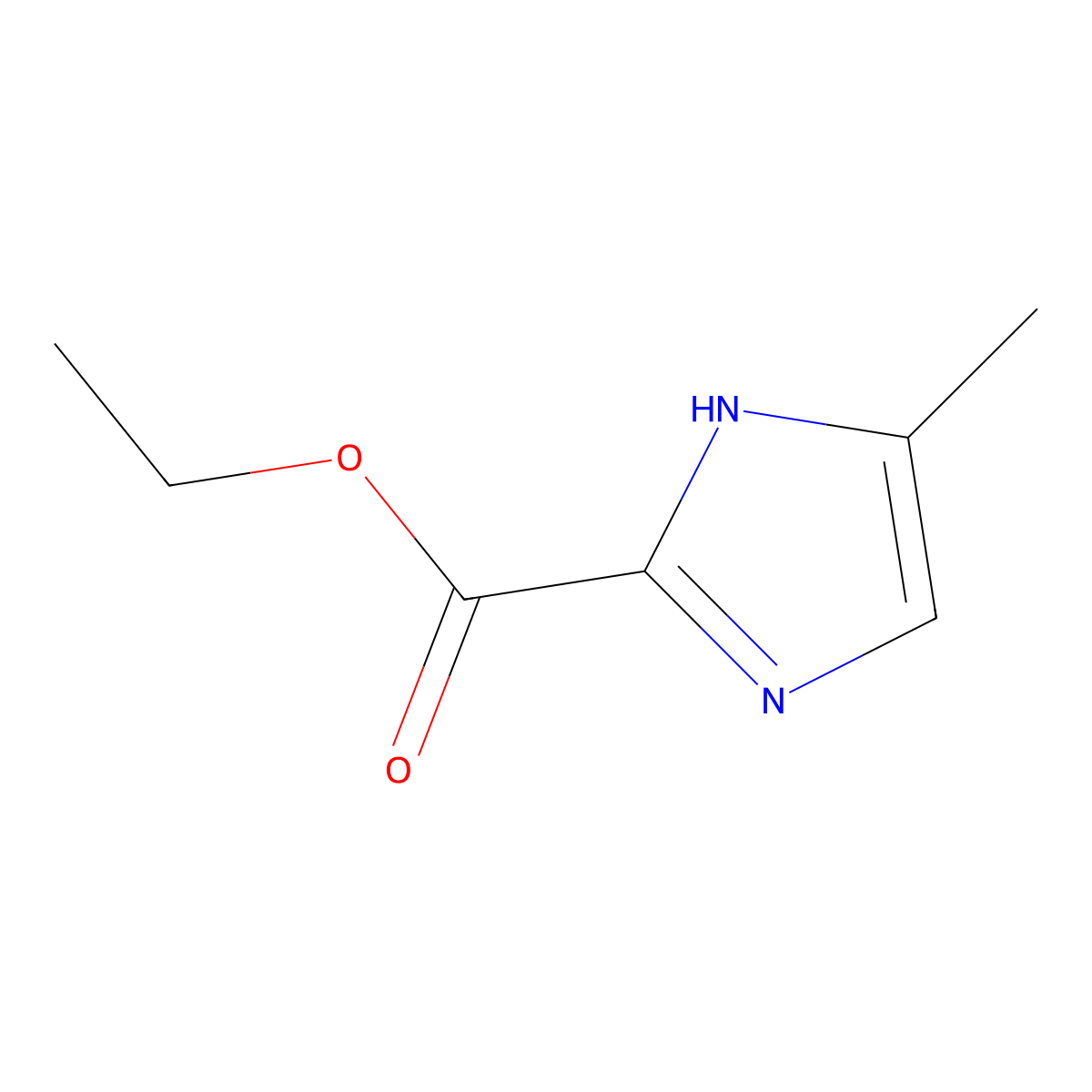 Ethyl 5-methyl-1H-imidazole-2-carboxylate molecular structure, CAS 40253-44-9