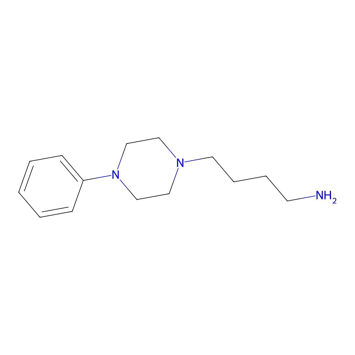 4-(4-Phenylpiperazin-1-YL)butan-1-amine molecular structure, CAS 40255-41-2