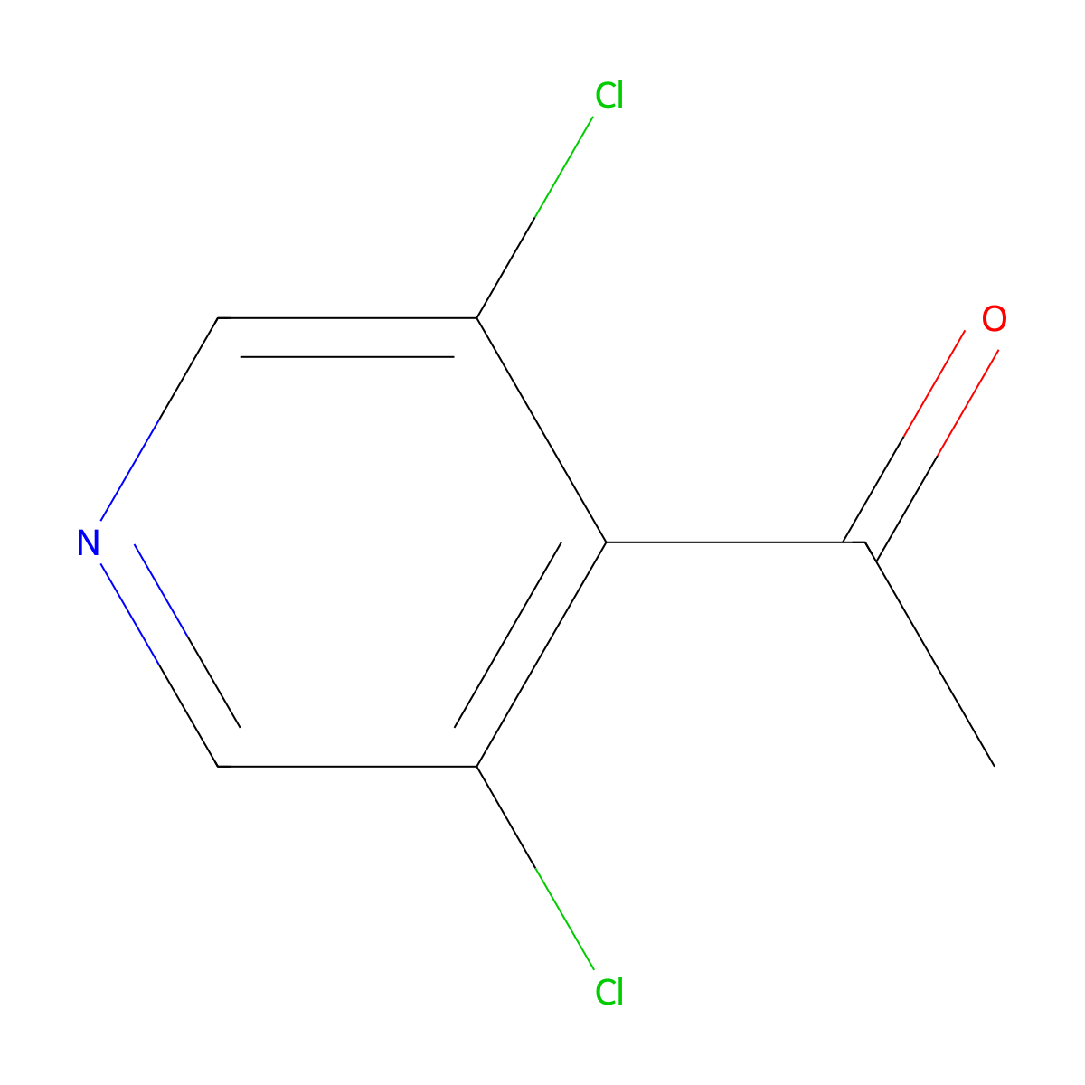 1-(3,5-Dichloropyridin-4-yl)ethan-1-one molecular structure, CAS 402561-66-4