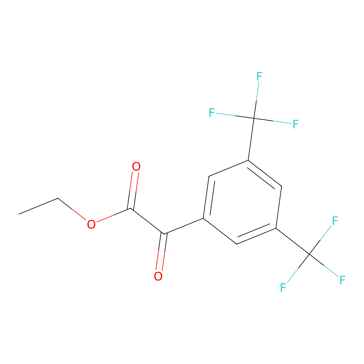 Ethyl [3,5-Bis(trifluoromethyl)phenyl](oxo)acetate molecular structure, CAS 402568-10-9