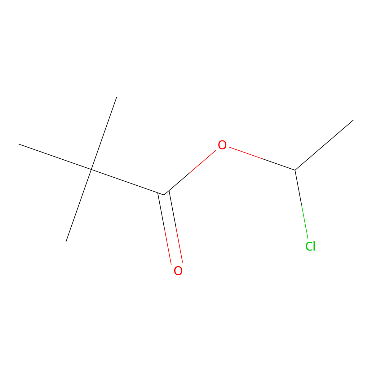 1-Chloroethyl pivalate molecular structure, CAS 40258-80-8