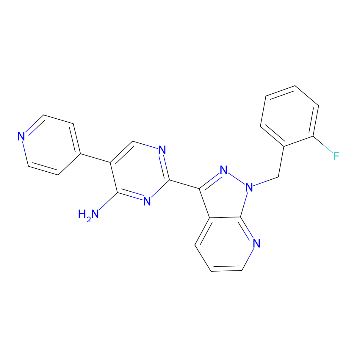 Etriciguat molecular structure, CAS 402595-29-3