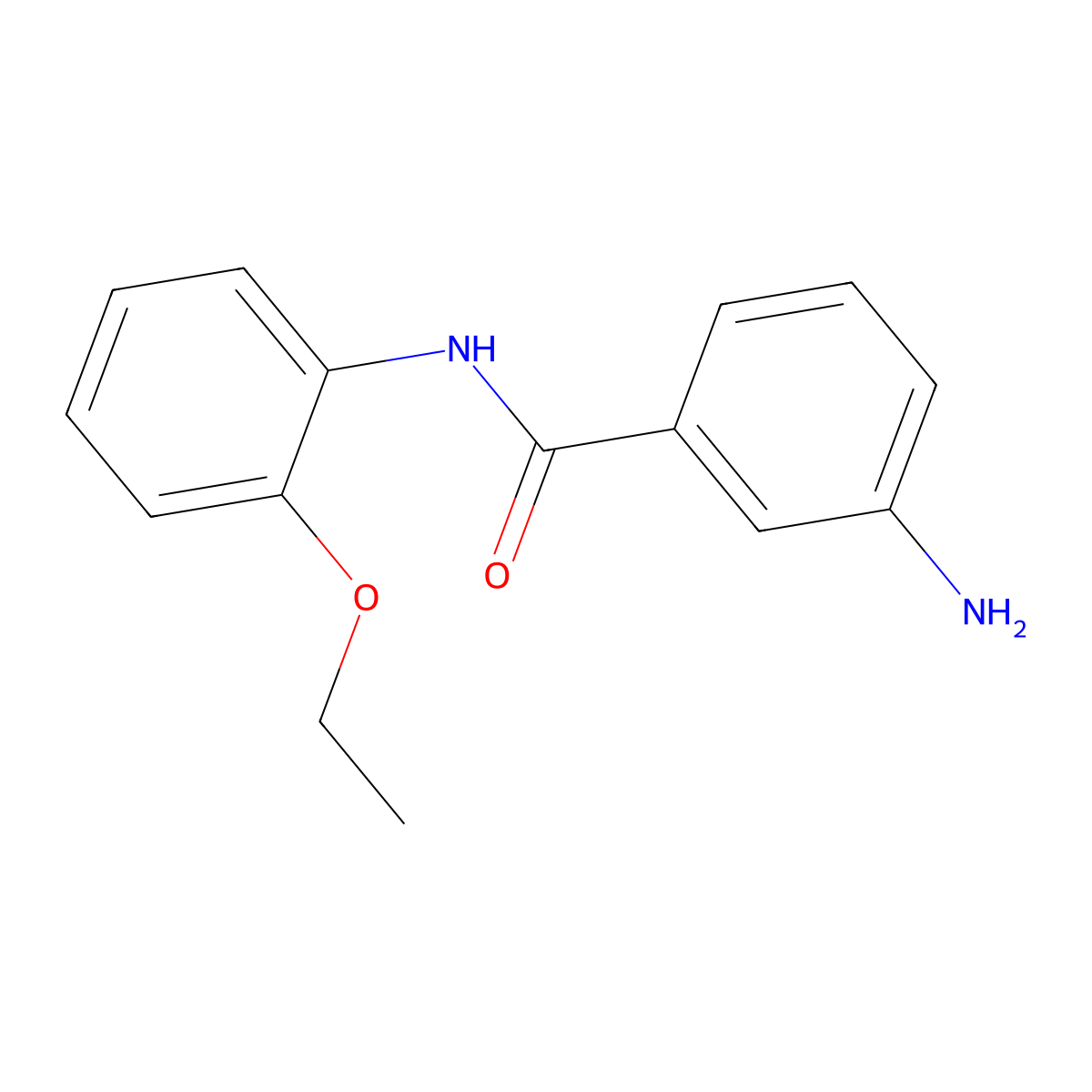3-amino-N-(2-ethoxyphenyl)benzamide molecular structure, CAS 402596-34-3