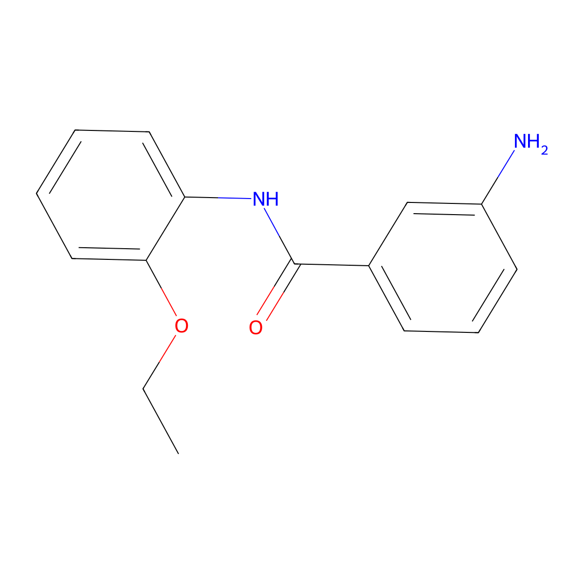 3-amino-N-(2-ethoxyphenyl)benzamide molecular structure, CAS 402596-34-3