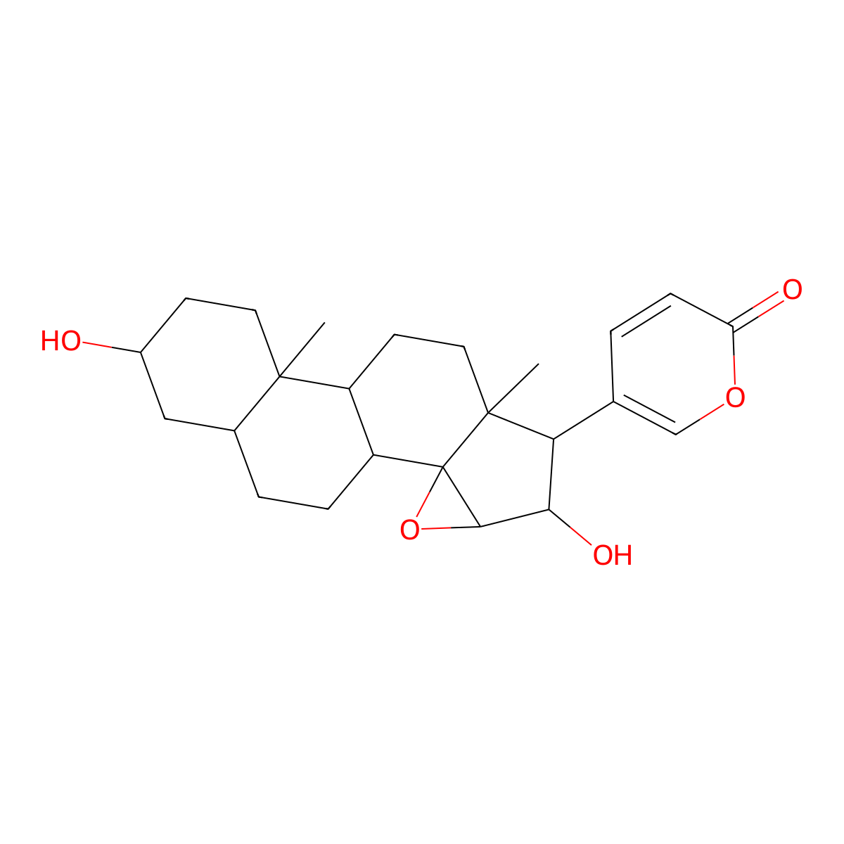 Desacetylcinobufagin molecular structure, CAS 4026-95-3