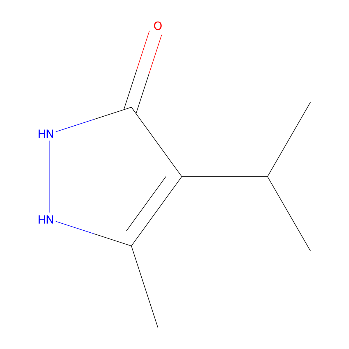 3-methyl-4-(propan-2-yl)-1H-pyrazol-5-ol molecular structure, CAS 402601-45-0