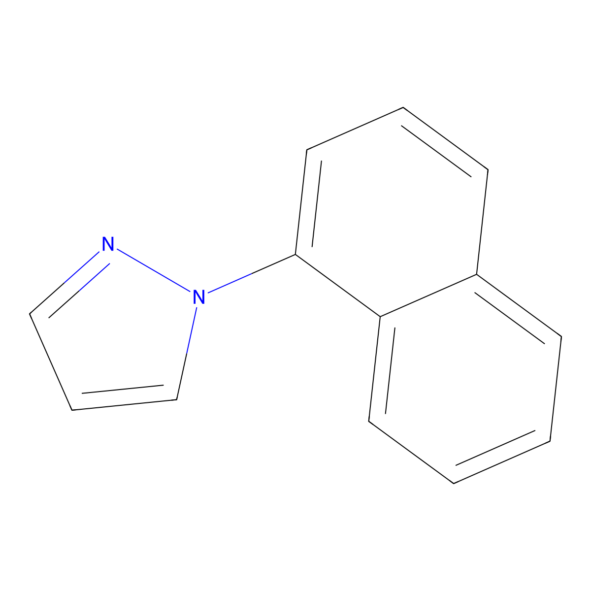 1-(naphthalen-1-yl)-1H-pyrazole molecular structure, CAS 402602-28-2